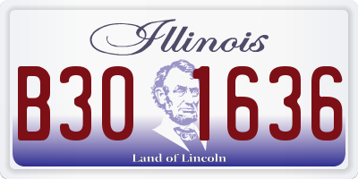 IL license plate B301636