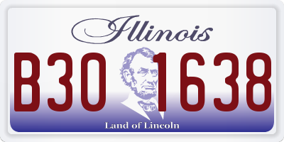 IL license plate B301638