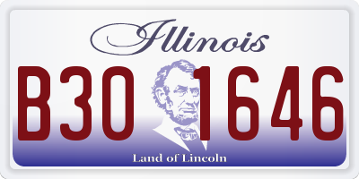 IL license plate B301646