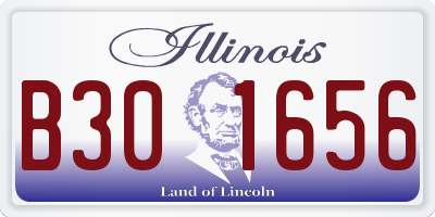 IL license plate B301656