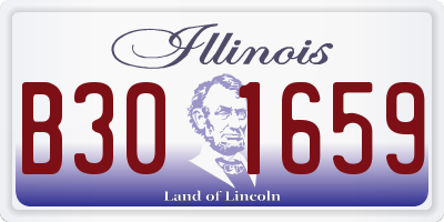IL license plate B301659