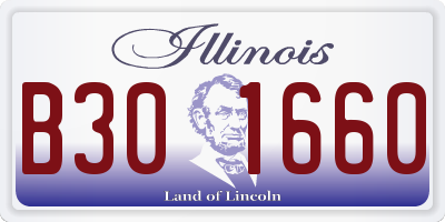 IL license plate B301660