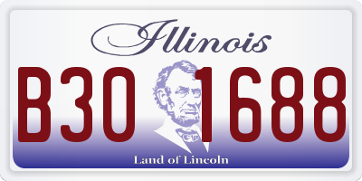 IL license plate B301688