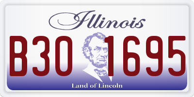 IL license plate B301695