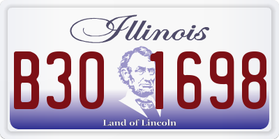 IL license plate B301698