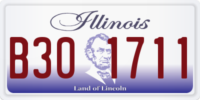 IL license plate B301711