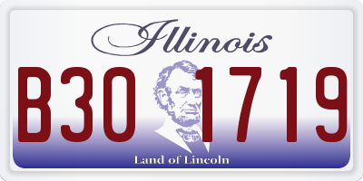 IL license plate B301719