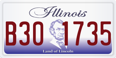 IL license plate B301735