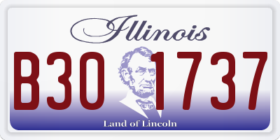 IL license plate B301737