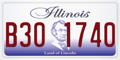 IL license plate B301740