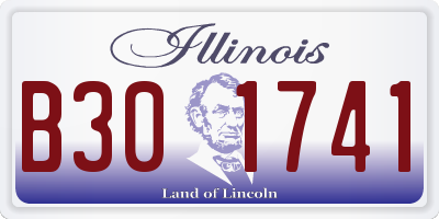 IL license plate B301741