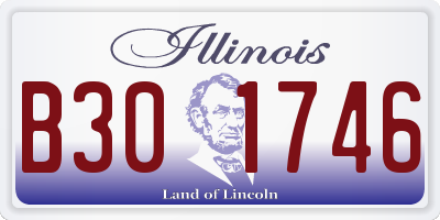 IL license plate B301746