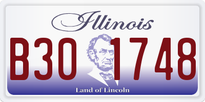 IL license plate B301748