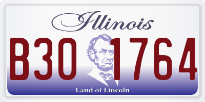 IL license plate B301764