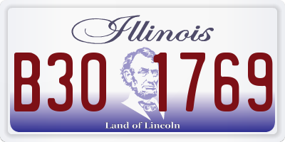 IL license plate B301769