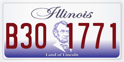 IL license plate B301771