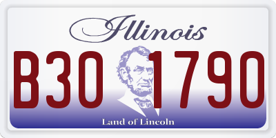 IL license plate B301790