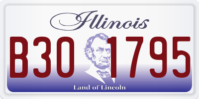 IL license plate B301795