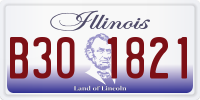 IL license plate B301821