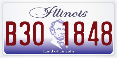 IL license plate B301848