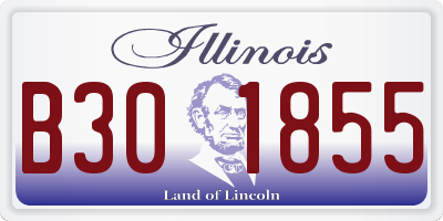 IL license plate B301855