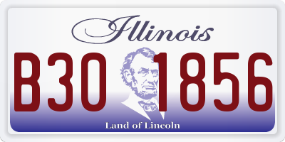 IL license plate B301856