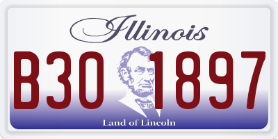 IL license plate B301897