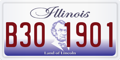 IL license plate B301901