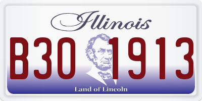 IL license plate B301913