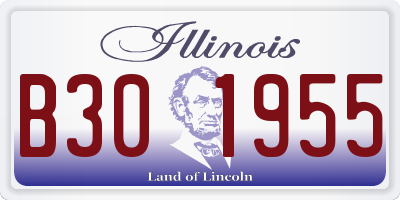 IL license plate B301955