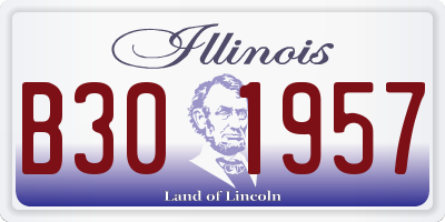 IL license plate B301957
