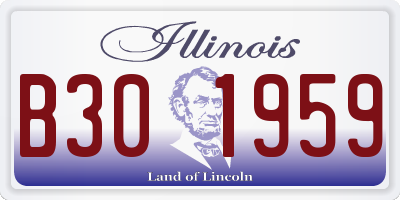 IL license plate B301959