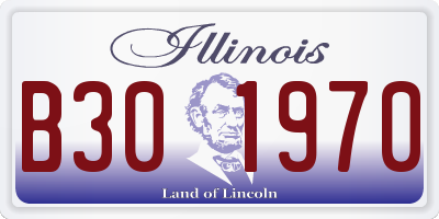IL license plate B301970