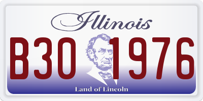 IL license plate B301976