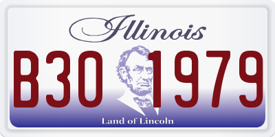 IL license plate B301979