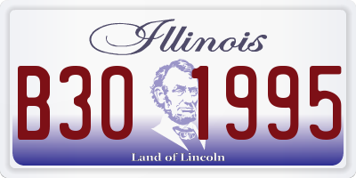 IL license plate B301995
