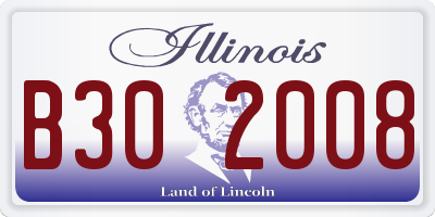 IL license plate B302008