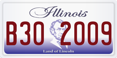 IL license plate B302009