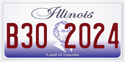 IL license plate B302024