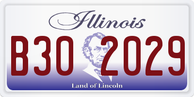 IL license plate B302029