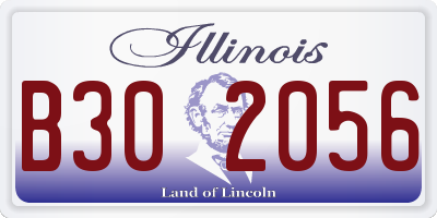 IL license plate B302056