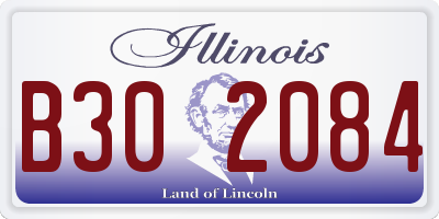 IL license plate B302084