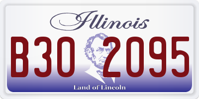 IL license plate B302095