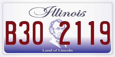 IL license plate B302119
