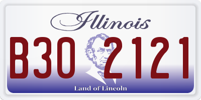 IL license plate B302121