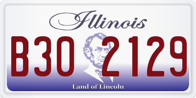 IL license plate B302129