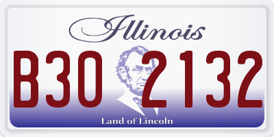 IL license plate B302132
