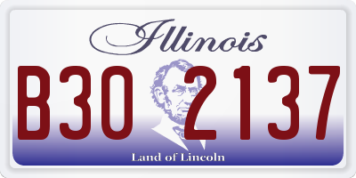 IL license plate B302137