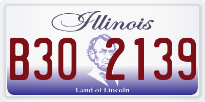 IL license plate B302139