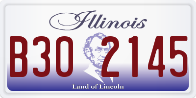IL license plate B302145